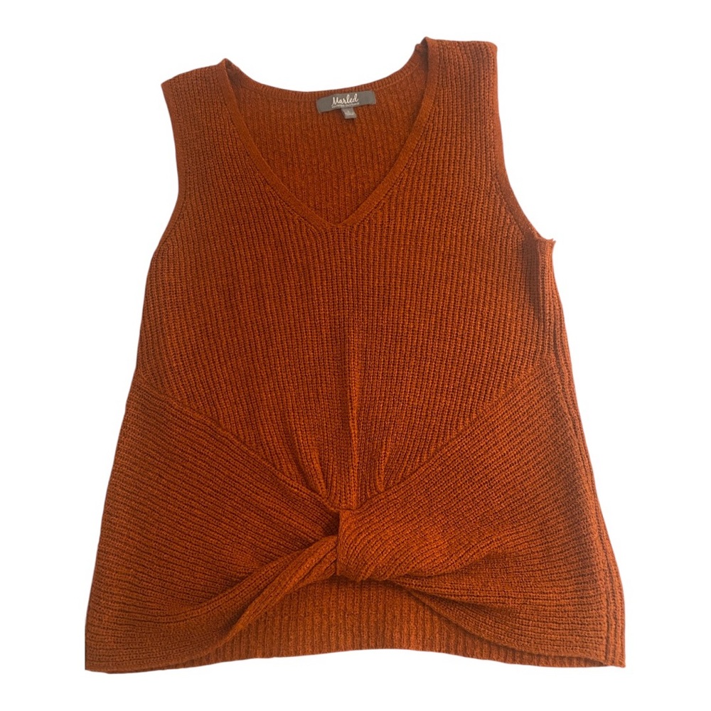 Marled by Reunited Clothing size S burnt orange sweater vest / tank